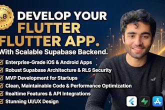 build a flutter app with supabase backend