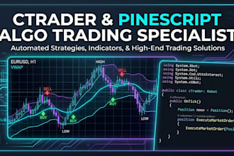 create custom ctrader cbot or pinescript indicator for automated trading