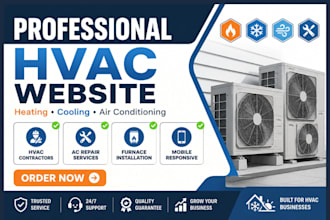 build hvac website, heating and cooling air conditioning company website