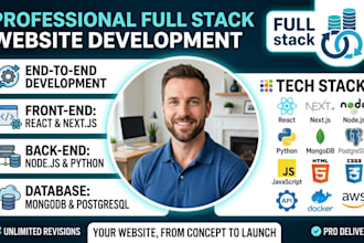 develop full stack website