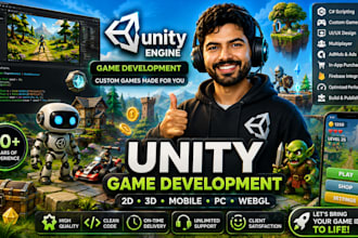 be your unity developer for mobile game development and card game