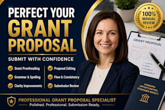 proofread and edit your grant proposal before submission