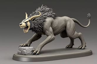 carve 3d dnd miniature character,stl model for 3d printing,toys,3mf,resin statue
