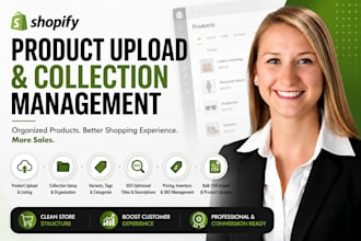 shopify product upload collection management shopify product listing shopify