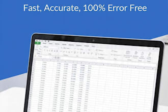 do data entry excel sheet and copy typing work