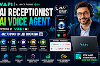 setup ai receptionist ai calling voice agent vapi ai for appointment booking