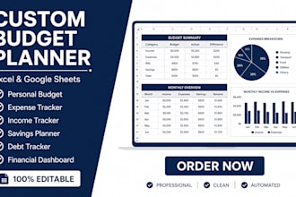 create a custom budget planner personal  excel spreadsheet