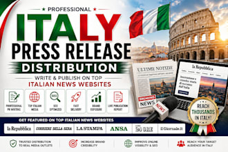 write and distribute your italy press release to top italian news websites