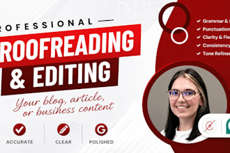 proofread and edit your blog, article, or business content