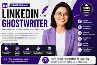 be your linkedin ghostwriter for personal branding and thought leadership