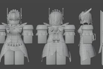 create custom high quality roblox ugc accessories, hairs, hats, and avatar items