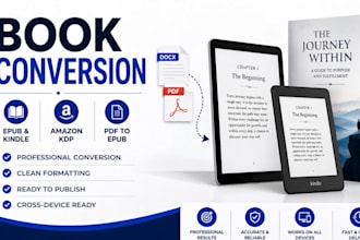 convert your pdf, ebook conversion, kindle formatting