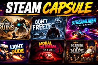 steam capsule art game cover steam banner and key art