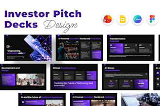 design an investor pitch deck for your startup funding round