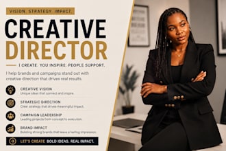 be your creative director for visual strategy, content, design and brand