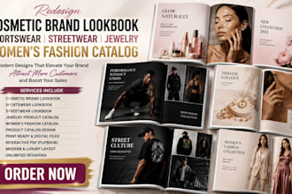 redesign cosmetic brand lookbook streetwear jewelry womens fashion design