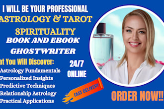 ghostwrite astrology tarot spirituality witchcraft ebook up to 30,000 words