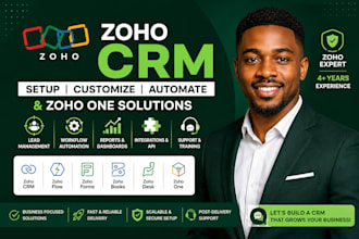 setup customize and automate zoho CRM and zoho one CRM