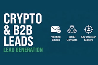 provide crypto leads and targeted b2b lead generation in usa uk