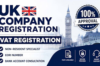 do UK company registration and UK vat registration for non residents