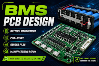 design  bms pcb  battery management system and pcb layout