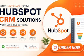 setup hubspot CRM, hubspot automation, onboarding and workflows