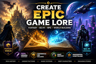craft game lore for fantasy, sci fi and rpg worldbuilding