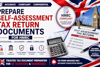 prepare self assessment tax return documents for hmrc