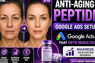 setup compliant peptide google ads for anti aging store