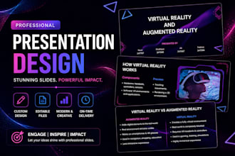 design an eye catching canva or powerpoint presentation for school and business