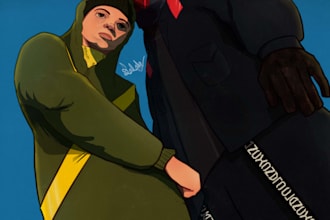 do semirealistic illustrations for pfp, fanart or oc