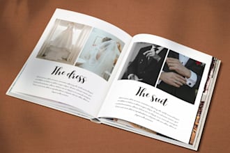 do wedding album design for photographers and studios
