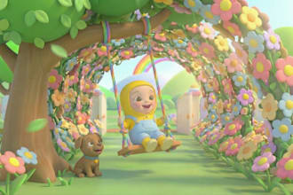 create cinematic 3d cartoon animation in movie style