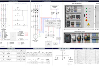 create autocad electrical schematics, wiring diagrams and control panels