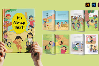 design children book cover, storybook and KDP amazon book layout