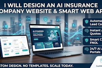 design an ai insurance website annuity website life insurance website