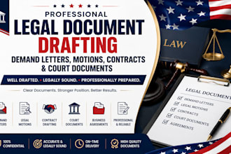 draft demand letters, legal motions, contracts, and court documents