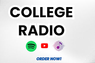 promote your music, spotify college radio station website djs airplay