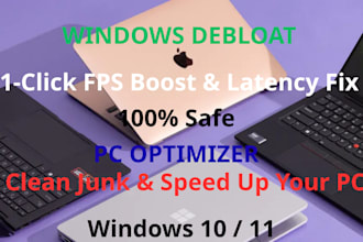 provide an automated script to debloat and optimize windows