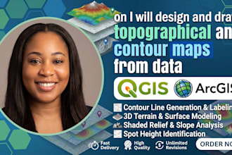 design and draw topographical and contour maps from data