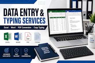 do typing job, retype scanned images, and handwritten notes