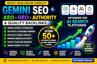 do gemini SEO, aeo, GEO, authority building and backlinks