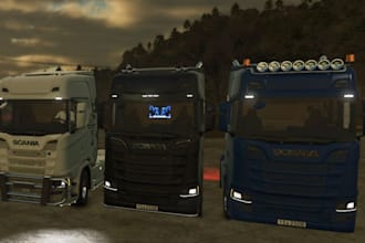 create custom fs19, fs22, fs25 ets2 truck mod and converting