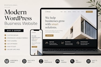 build a modern wordpress business website with divi 5