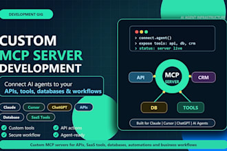 develop custom mcp server for claude, cursor, chatgpt and ai agents