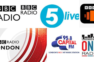 professionally airplay and broadcast your song on london radio
