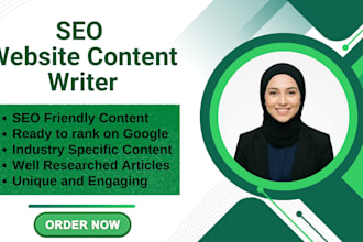 write SEO website content as a professional content writer