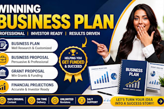 create a winning business plan, write business proposals, grant proposals