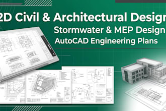 2d civil and architectural design stormwater and mep design in california ohio