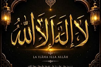 design premium islamic arabic posters